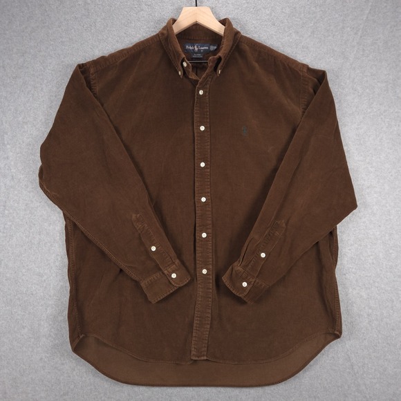 Ralph Lauren Other - Ralph Lauren Blaire Mens Size XL Brown Corduroy Casual Shirt Academia